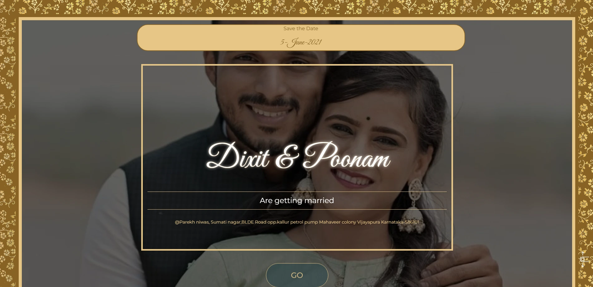 Dixit Weds Poonam